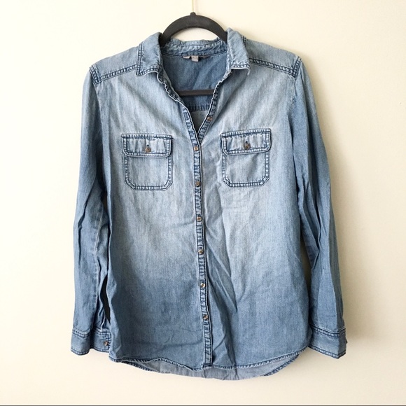 LAST DAY TO PURCHASE! Rubbish Blue Button-Down Shirt Size M - Picture 1 of 13